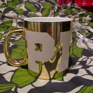 PINK reflective Gold & White almost 30 oz Mug